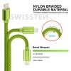 Datový kabel - Swissten - Textile - USB-A na Lightning - 1,2M - Zelený