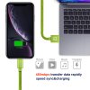 Datový kabel - Swissten - Textile - USB-A na Lightning - 1,2M - Zelený