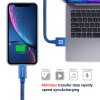 Datový kabel - Swissten - Textile - USB-A na Lightning - 1,2M - Modrý