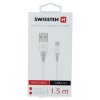 Datový kabel - Swissten - USB-A na USB-C - 1,5M - Bílý
