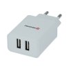 SWISSTEN SÍŤOVÝ ADAPTÉR SMART IC 2x USB 2,1A POWER BÍLÝ