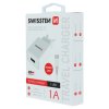 Adaptér - Swissten - USB-A na microUSB - 1,2m - Bílý