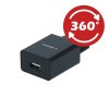 Adaptér - Swissten - USB-A na USB-C - 1,2m - Černý