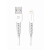 Datový kabel - Swissten - Textile - USB-A na Lightning - 1M - Bílý
