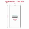 3D Ochranné sklo - Swissten - pro iPhone 12 Pro Max - Černý (FULL GLUE)