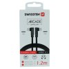 Nabíjecí a datový kabel - Swissten Arcade - USB-C/USB-C - MFi - 1,2m - Černý