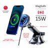 Držák do auta - Swissten - MagSafe - 15W - Černý