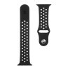 Tactical 161 Double Silikonový Řemínek pro Apple Watch 1/2/3/4/5/6/7/8/SE 42/44/45mm Black