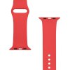 Tactical 498 Silikonový Řemínek pro Apple Watch 1/2/3/4/5/6/7/8/SE 42/44/45mm Red