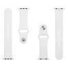 Tactical 499 Silikonový Řemínek pro Apple Watch 1/2/3/4/5/6/7/8/SE 42/44/45mm White