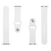 Tactical 499 Silikonový Řemínek pro Apple Watch 1/2/3/4/5/6/7/8/SE 42/44/45mm White