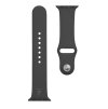 Tactical 456 Silikonový Řemínek pro Apple Watch 1/2/3/4/5/6/7/8/SE 38/40/41mm Black