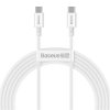 Baseus CATYS-C02 Superior Fast Charging Datový Kabel USB-C - USB-C 100W 2m White
