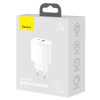 Baseus CCXJ-B02 Compact Quick Nabíječka USB/USB-C 20W White