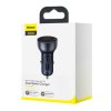 Baseus CCKX-C0G Particular Nabíječka do Auta Digital Display 2xUSB 65W Gray