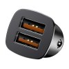 Baseus CCALL-DS01 Square Nabíječka do Auta 2xUSB QC3.0 30W Black