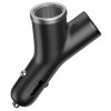 Baseus CCALL-YX01 Nabíječka do Auta Y Type 2xUSB + Extender Black