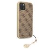 Guess 4G Charms Zadní Kryt pro iPhone 13 Brown
