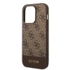 Guess 4G Stripe Zadní Kryt pro iPhone 14 Pro Brown