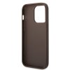 Guess 4G Stripe Zadní Kryt pro iPhone 14 Pro Brown