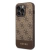 Guess 4G Stripe Zadní Kryt pro iPhone 14 Pro Max Brown