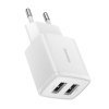 Baseus CCXJ010202 Compact Nabíječka 2xUSB 10,5W White