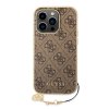 Guess 4G Charms Zadní Kryt pro iPhone 14 Pro Brown