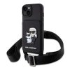 Karl Lagerfeld Saffiano Crossbody Karl and Choupette NFT Kryt pro iPhone 14 Black