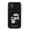 Karl Lagerfeld PU Saffiano Karl and Choupette NFT Zadní Kryt pro iPhone 11 Black