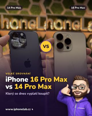 iPhone 14Pro Max vs iPhone 16Pro Max?👀 Pro koho je který?🤩 #iphonelabcz #cesko