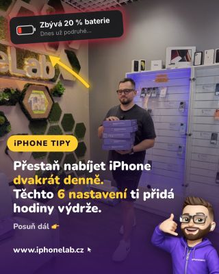 Tohle si změn a zvyš si vydrž baterky!😎🤫 #cesko #iphonelab