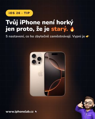 Přehřívá se ti iPhone? Zkus tohle!🤩 #iphonelab #cesko