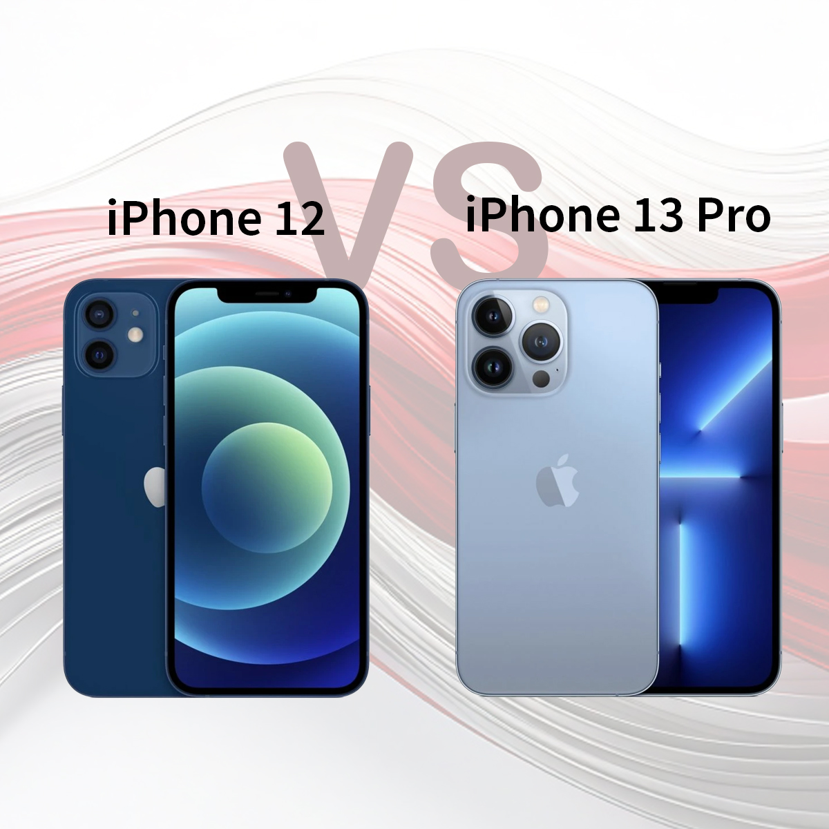 Porovnání iPhone 12 vs. iPhone 13 Pro