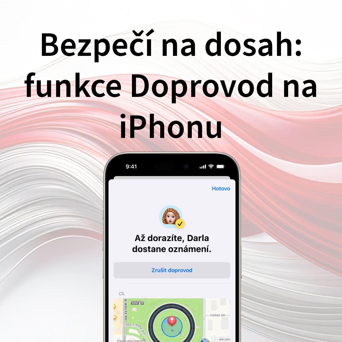 Jak využít funkci Doprovod na iPhonu: Bezpečně domů i na výlet