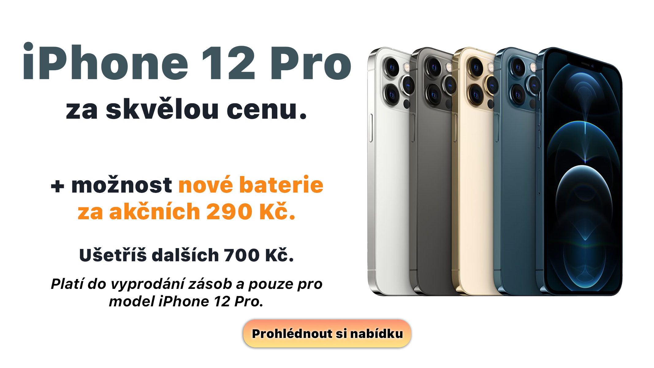 iPhone 12 Pro akce baterie