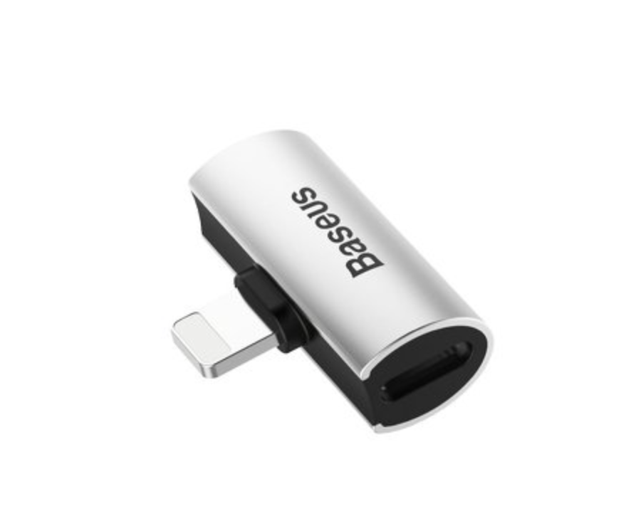 Redukce 2x Lightning (sluchátka + nabíjení) - Silver - Baseus L46