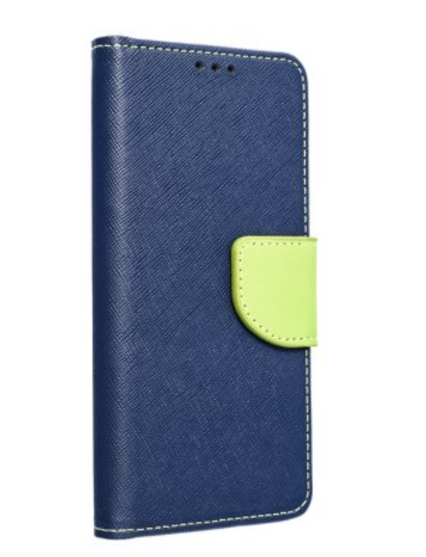 FancyBook Fancy Book pro iPhone 7 / 8 / SE 2020 - knížkové pouzdro - Navy / Lime