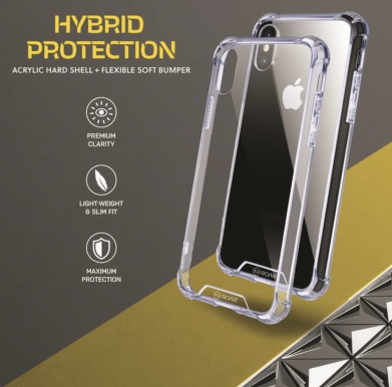 Levně Armor Jelly Case Roar pro iPhone X / XS - transparentní