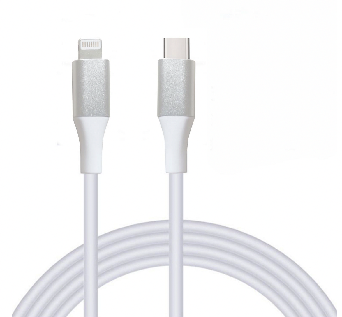 Levně EnviroBest Nabíjecí kabel USB-C / Lightning - 1 metr - 25W, PD - bílý - EGA EC6