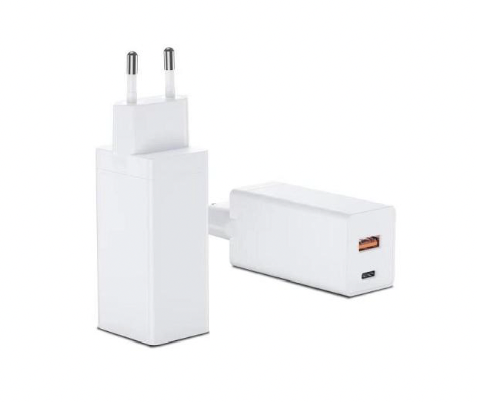 EnviroBest Napájecí adaptér 1x USB-A + 1x USB-C - 65W, bílý - EGA C65