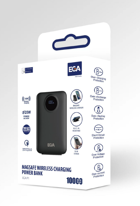 Power banka P1 10000 mAh, MagSafe, Lightning kabel - EGA P1 (obrázek 7)