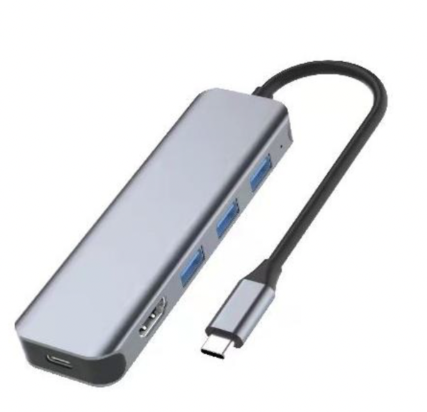 Levně Rozšiřující adaptér - USB-C / 1x HDMI + 3x USB3.0 - EGA H3