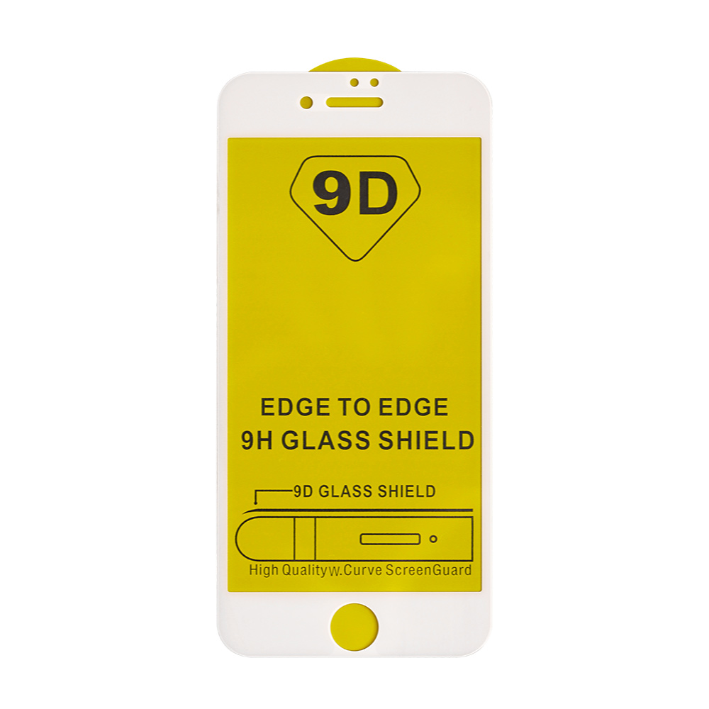 Levně Glass Shield Ochranné 3D sklo pro iPhone 7 / 8 - WHITE