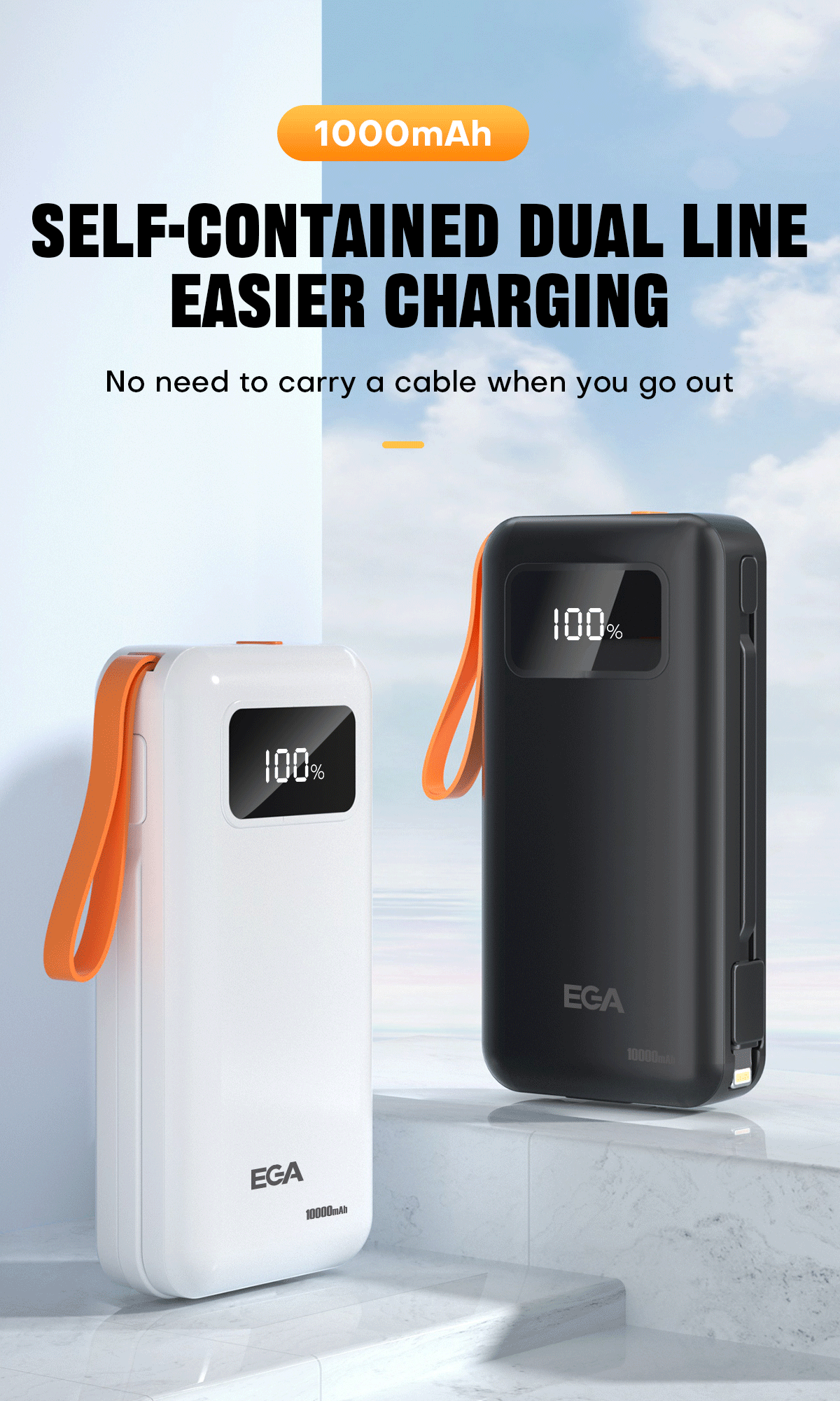 Power banka 10000 mAh - EGA P2 Black (obrázek 9)