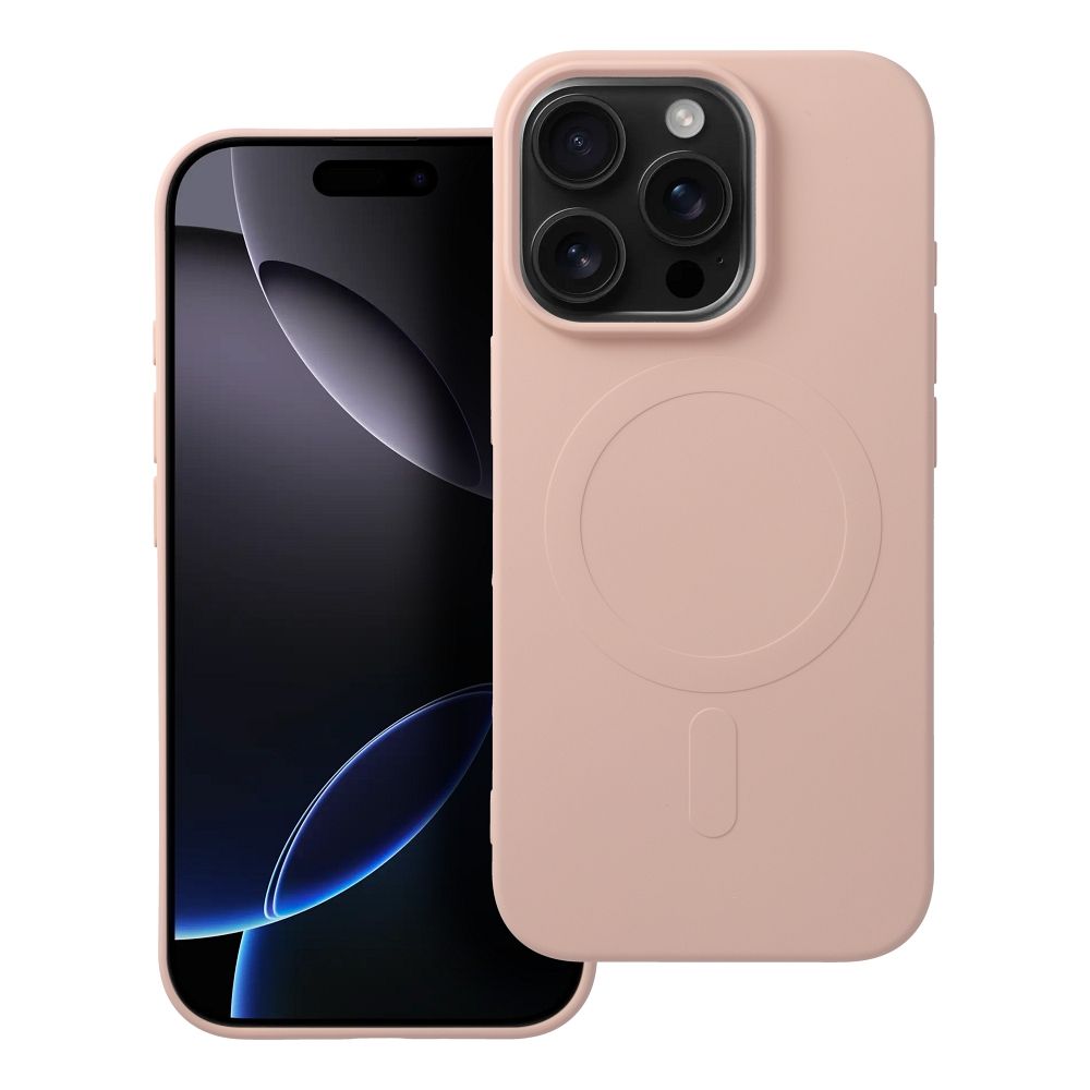 ROAR MAG COVER - silikonový obal s MagSafe pro iPhone 16 Pro - PINK