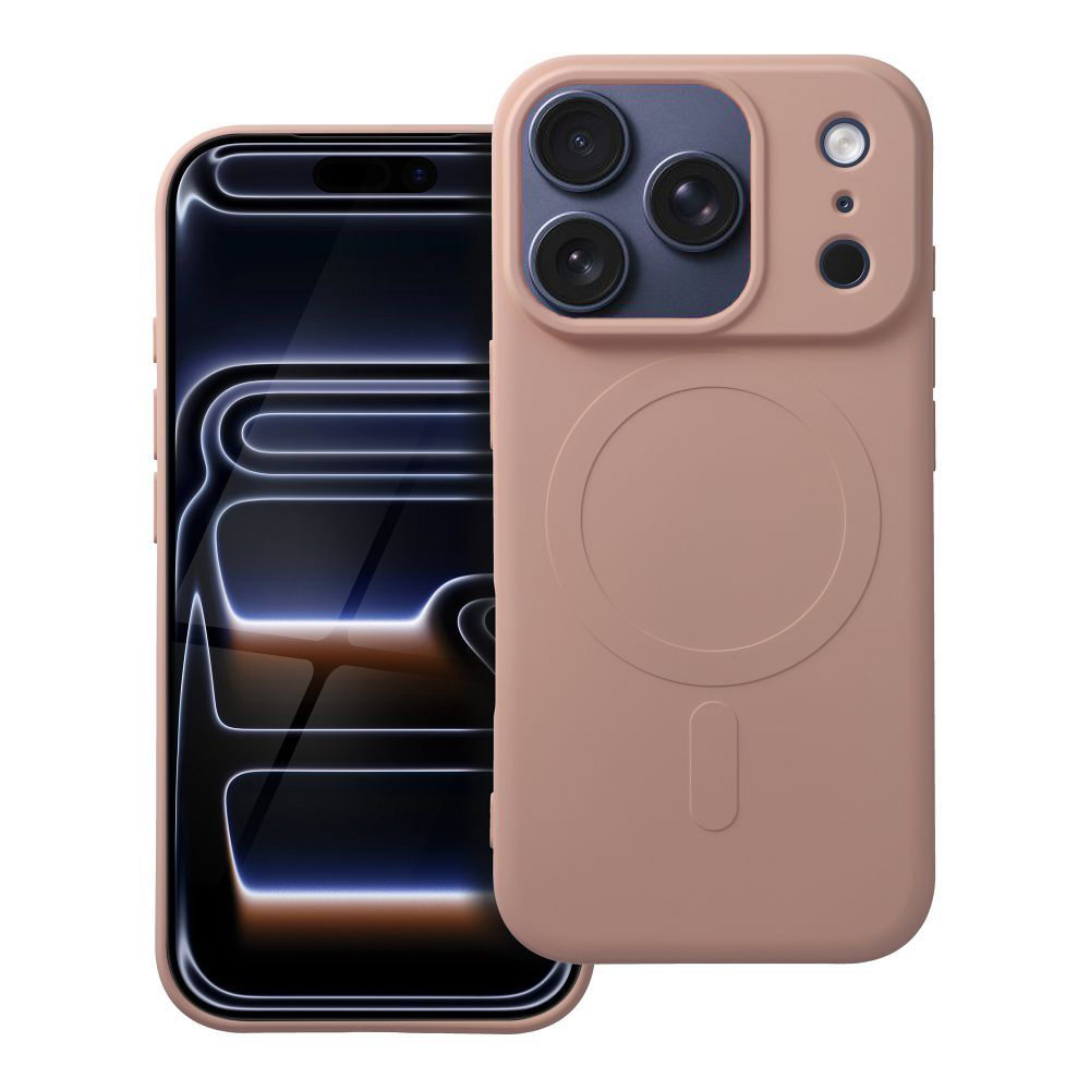 ROAR MAG COVER - silikonový obal s MagSafe pro iPhone 17 Pro Max - PINK