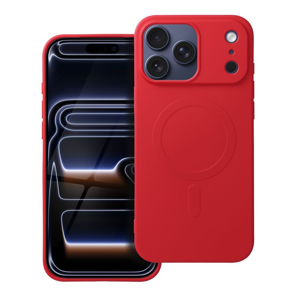 ROAR MAG COVER - silikonový obal s MagSafe pro iPhone 17 Pro Max - RED