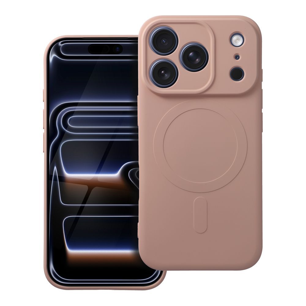 ROAR MAG COVER - silikonový obal s MagSafe pro iPhone 17 Pro - PINK