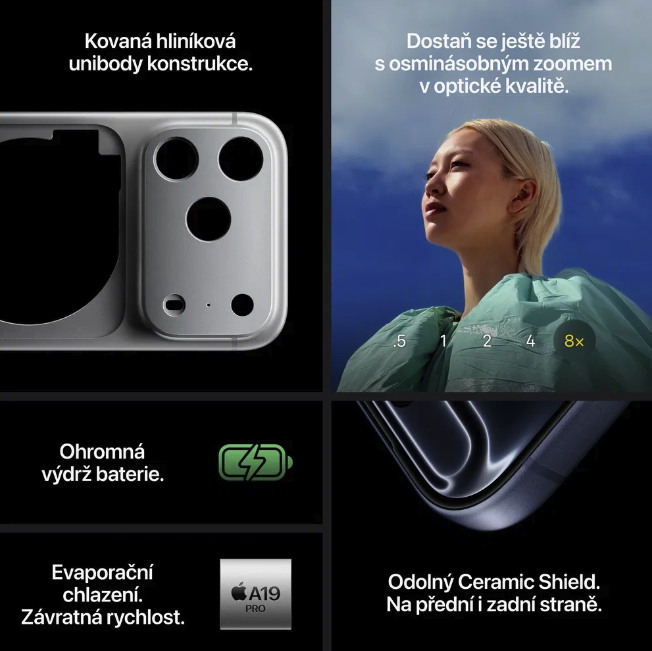 Apple iPhone 17 Pro 512GB Deep Blue Stav produktu: Premium (obrázek 6)