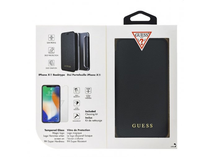 Guess XR book sklo black min